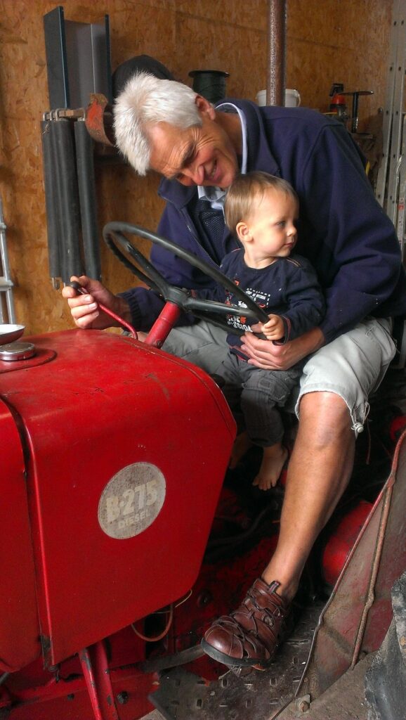 tractor, grandfather, child, grandson, grandfather, grandfather, grandfather, grandfather, grandfather, grandson